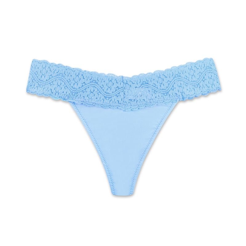 Calcinha fio conforto microfibra - AZUL FROZEN