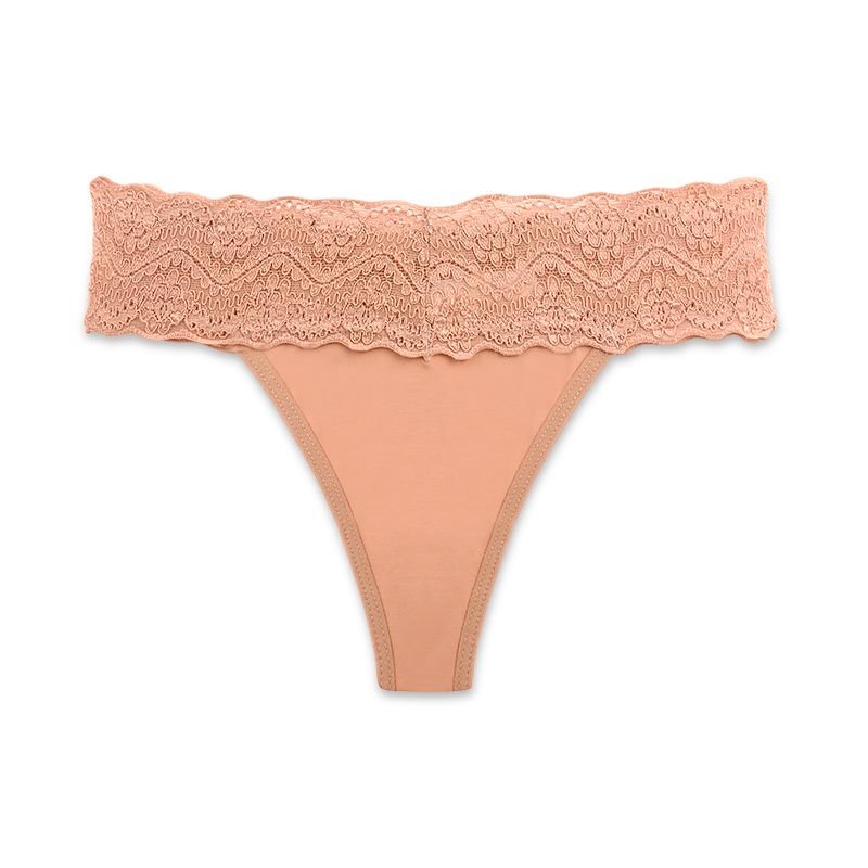 Calcinha fio conforto microfibra - MOCHA MOUSSE