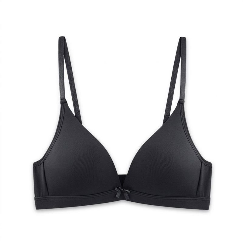 Sutiã triângulo em microfibra - PRETO